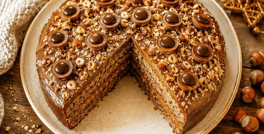 Haselnusskuchen mit Toffifee – Ein Rezept