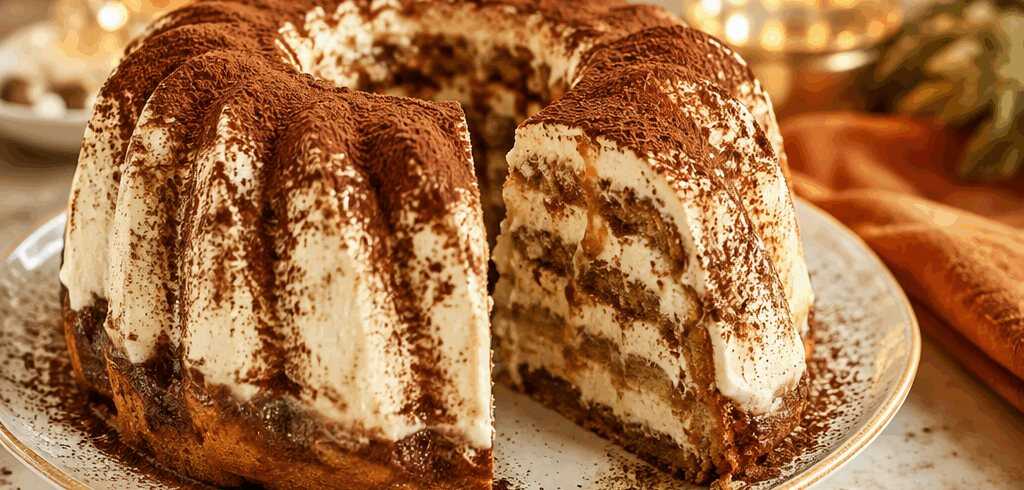 Verlockender Tiramisu-Gugelhupf: Schnell zubereitet und unwiderstehlich lecker! – so sieht es fertig aus