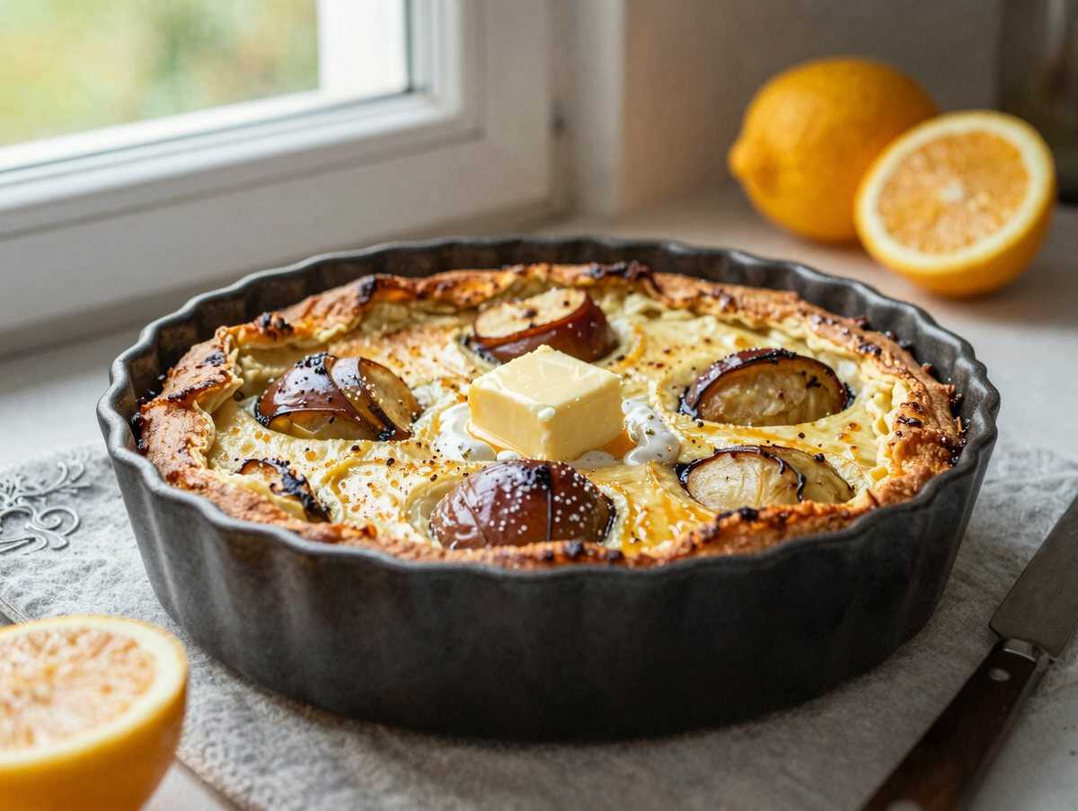 Verlockendes Rezept: Apfelkuchen mit Eierlikörguss, das Sie probieren müssen! – während der Zubereitung
