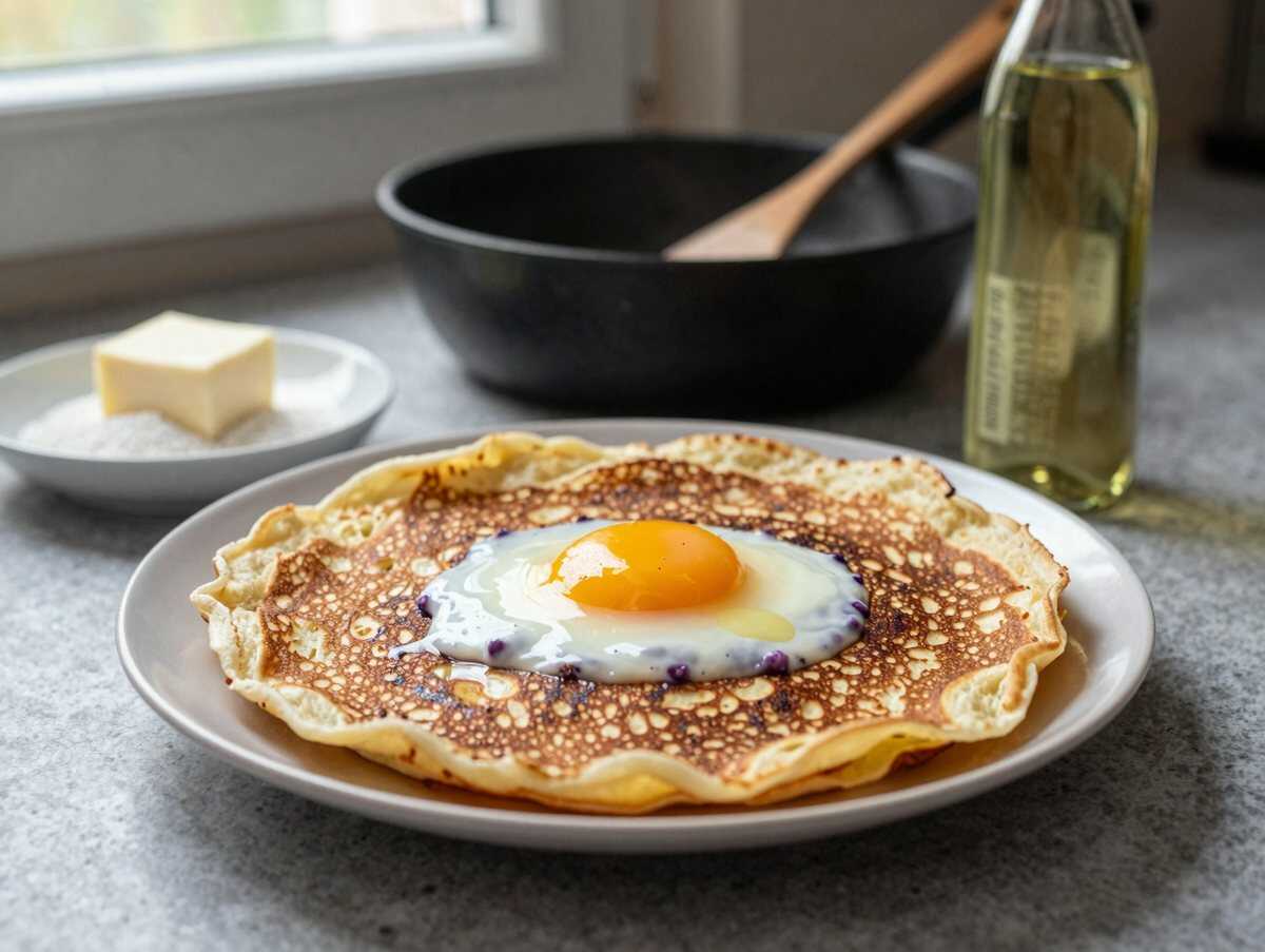 Verlockendes Rezept für Berliner Pfannkuchen mit Vanillecreme, das Sie probieren müssen! – während der Zubereitung