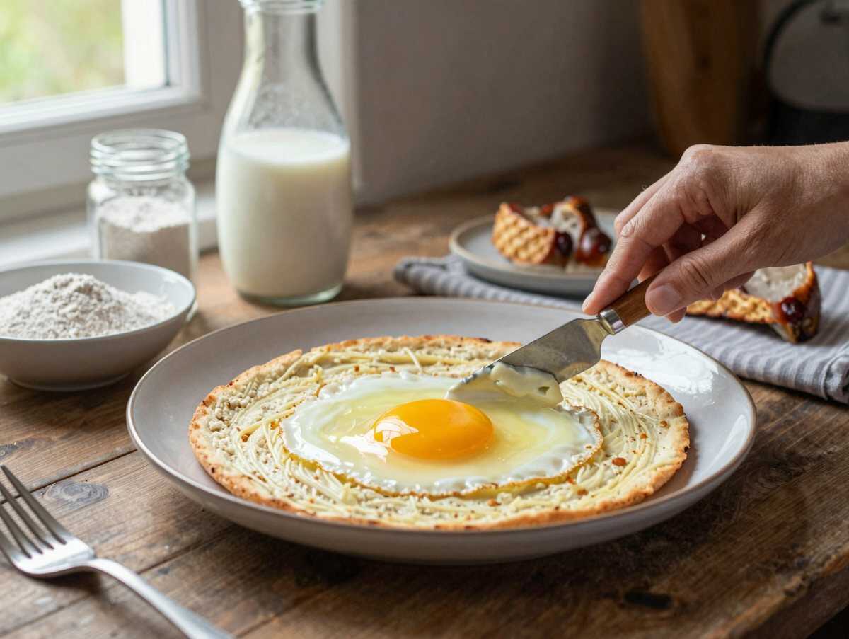 Verlockendes Rezept für köstliche Ribiselschaumschnitten – während der Zubereitung