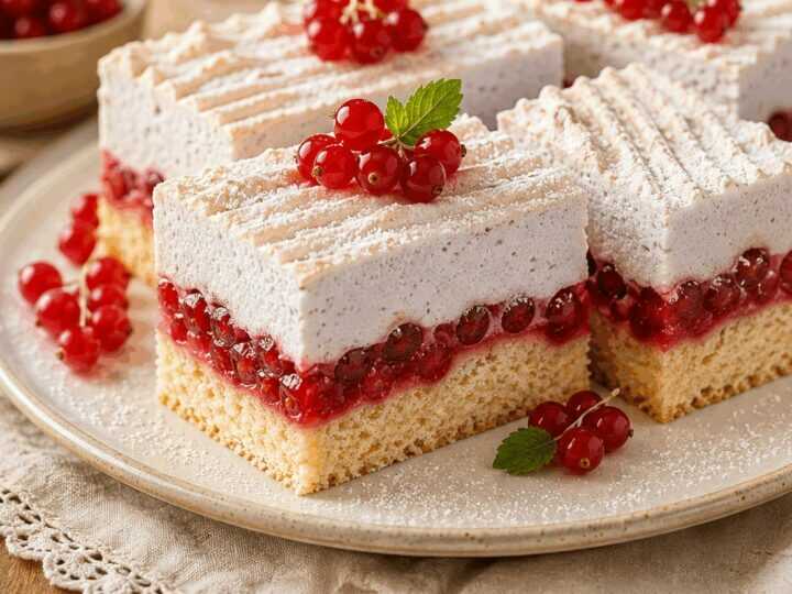 Verlockendes Rezept für köstliche Ribiselschaumschnitten