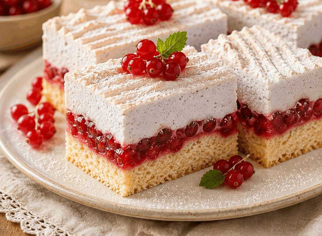 Verlockendes Rezept für köstliche Ribiselschaumschnitten