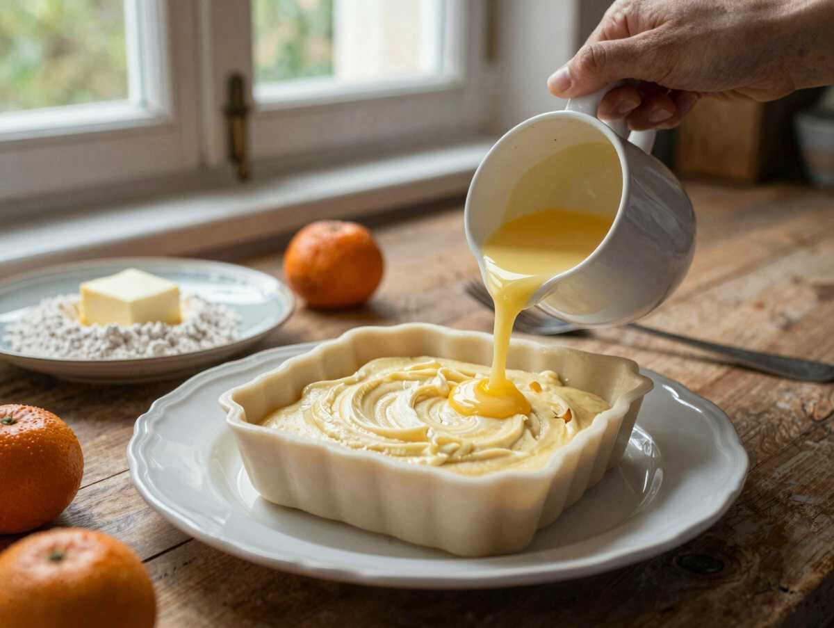 Verlockendes Rezept: So zaubern Sie den perfekten Mandarinen-Käsekuchen! – während der Zubereitung
