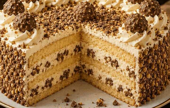 Verwöhne deinen Gaumen: Entdecke das unwiderstehliche Ferrero-Rocher-Tortenrezept!