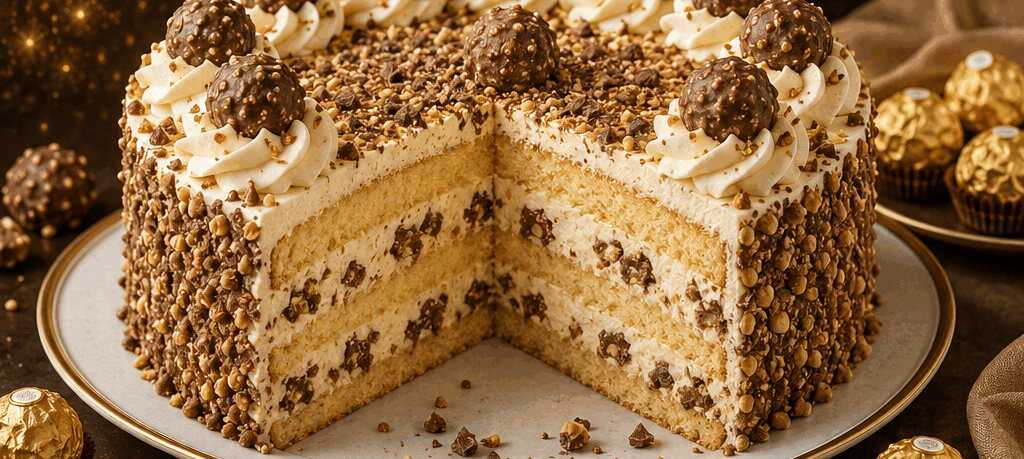 Verwöhne deinen Gaumen: Entdecke das unwiderstehliche Ferrero-Rocher-Tortenrezept!