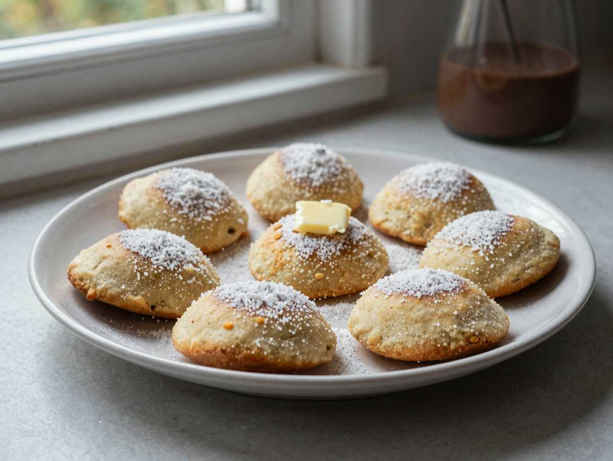 Weihnachtliche Kokosplätzchen mit himmlischer weißer Schokoladenfüllung - Unwiderstehliches Rezept entdecken! – während der Zubereitung