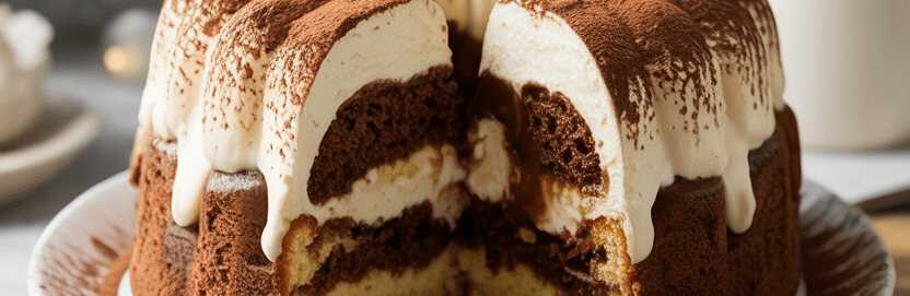 Weihnachtlicher Tiramisu Gugelhupf mit 200 ml Schlagsahne – so sieht es fertig aus