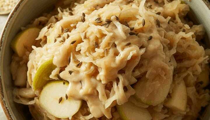 Weißkrautsalat mit Apfelessig traditionell