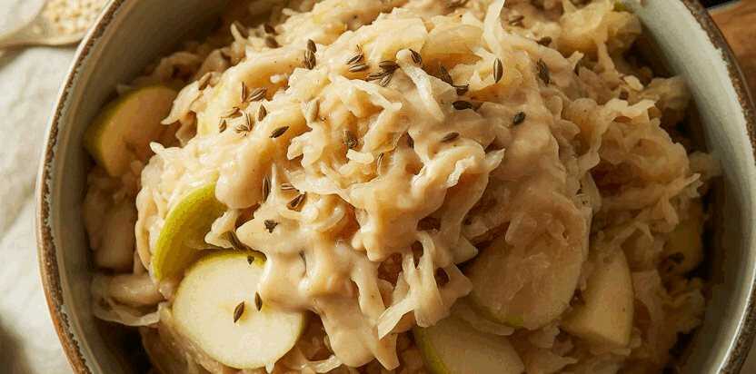 Weißkrautsalat mit Apfelessig traditionell