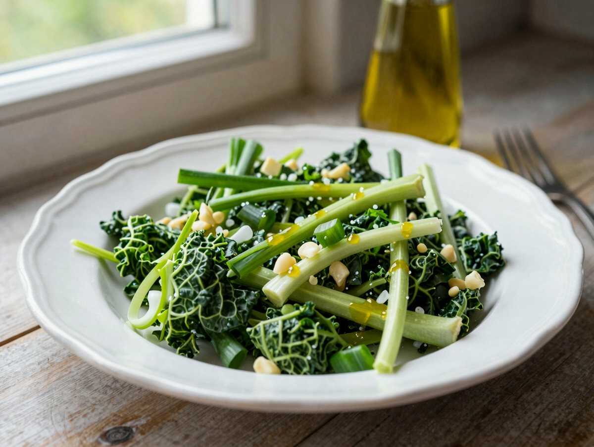 Weißkrautsalat mit Apfelessig traditionell – während der Zubereitung