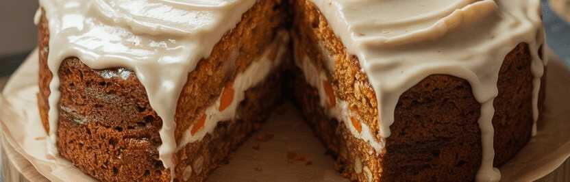 Wenn du Haferflocken und Karotten hast, mach einen Kuchen! – so sieht es fertig aus