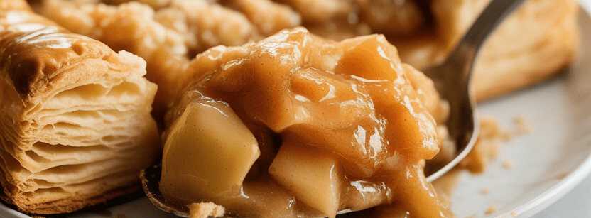 Wenn Sie Blätterteig haben, reibe einfach 3 Äpfel und das Dessert ist in 10 Minuten fertig! – so sieht es fertig aus