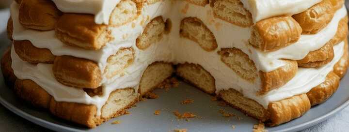 Windbeuteltorte ohne backen in 10 Minuten mit 400 g Sahne