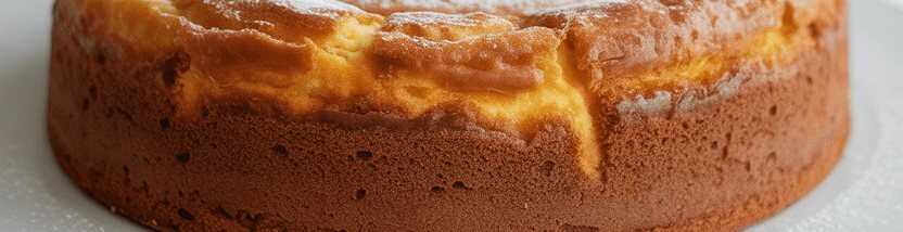 Wolkenkuchen mit getrennten Eiern und einem Löffel Stärke