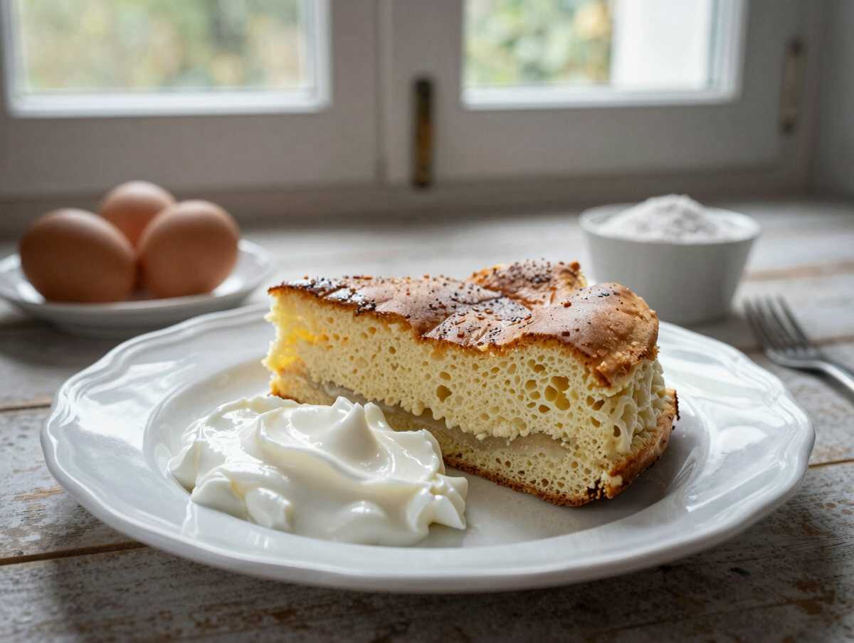 Wolkenkuchen mit 400g Joghurt den backe ich 3x pro Woche! – während der Zubereitung