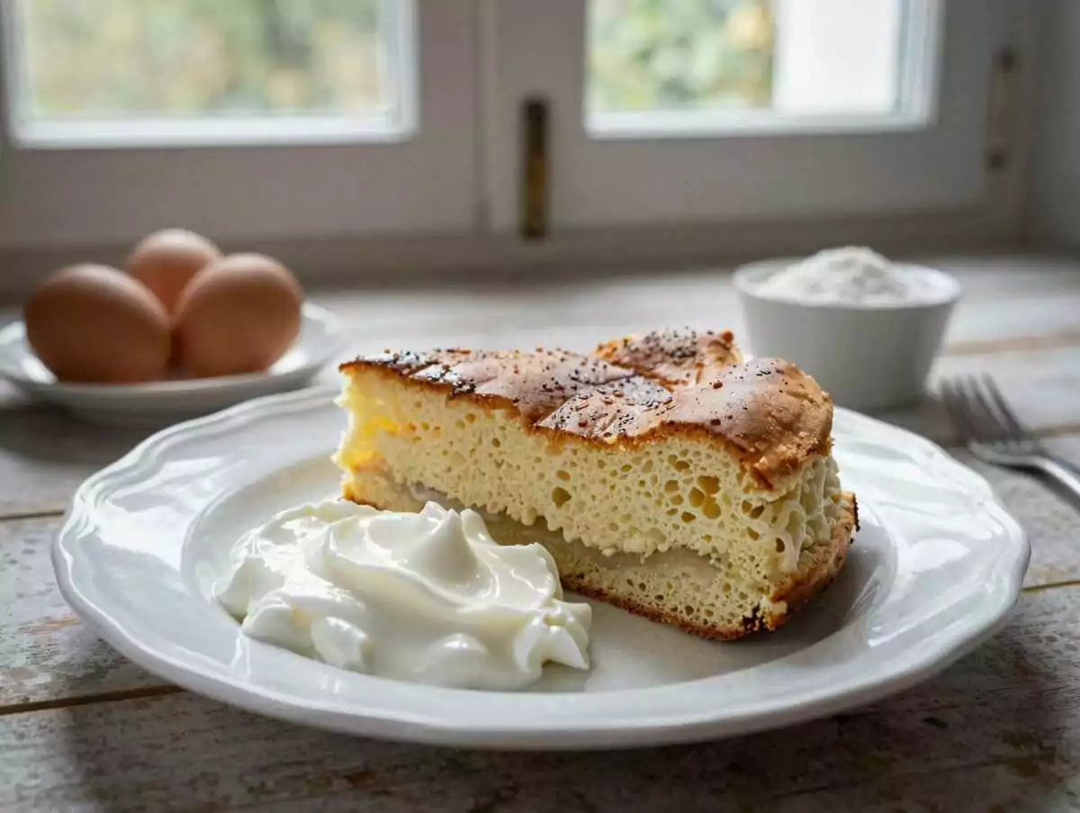Wolkenkuchen mit 400g Joghurt den backe ich 3x pro Woche! – während der Zubereitung