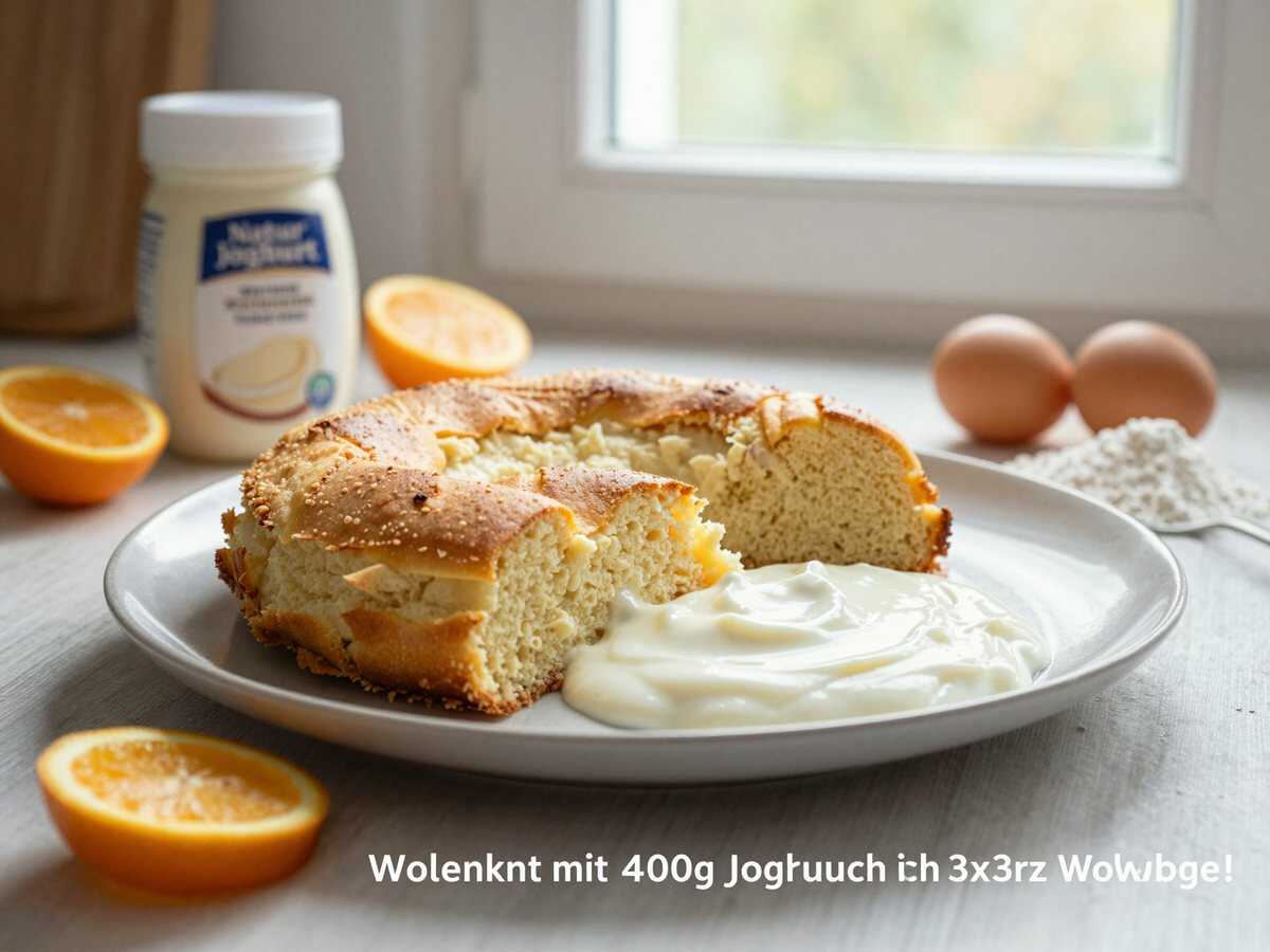 Wolkenkuchen mit 400g Joghurt den backe ich 3x pro Woche! – während der Zubereitung