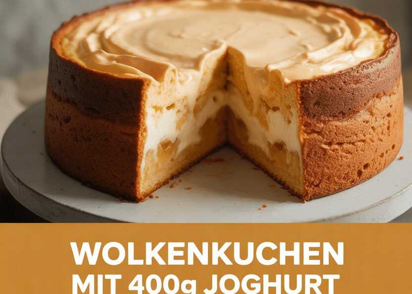 Wolkenkuchen mit 400 g Joghurt aus der 24er Springform