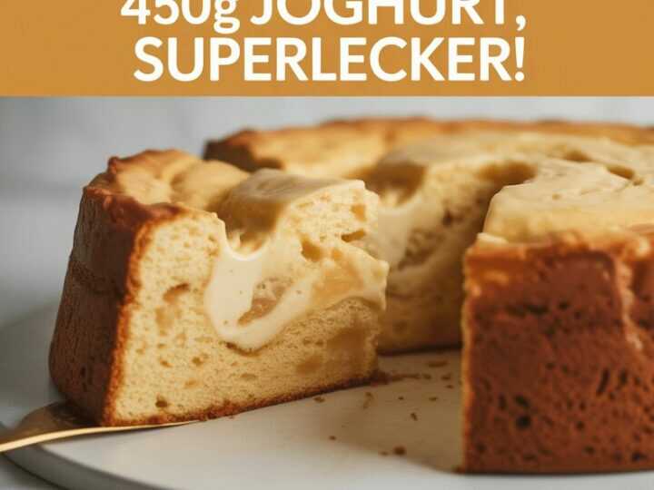 Wolkenkuchen ohne Mehl mit 450g Joghurt, superlecker!