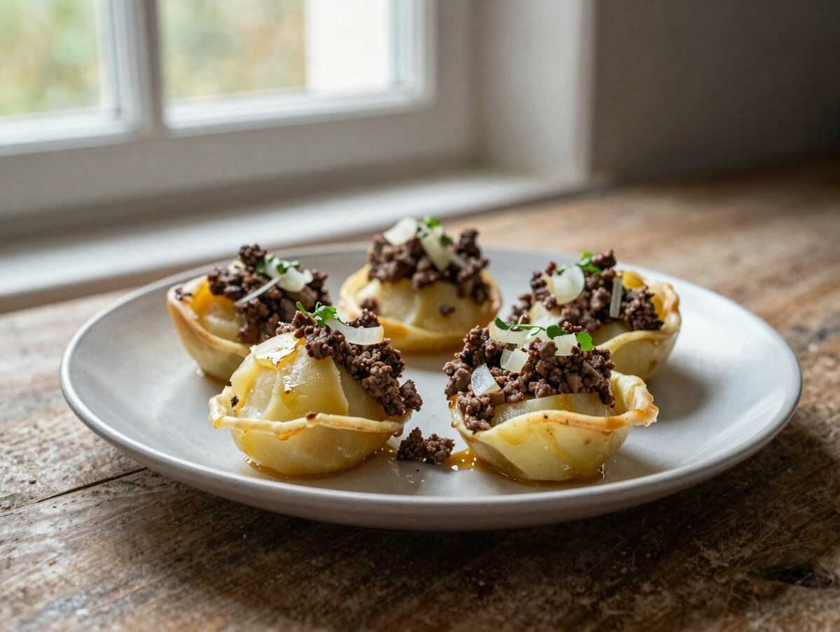 Würzige Hackbällchen in Blätterteig – Die perfekte Köstlichkeit für gemütliche Abende! – während der Zubereitung