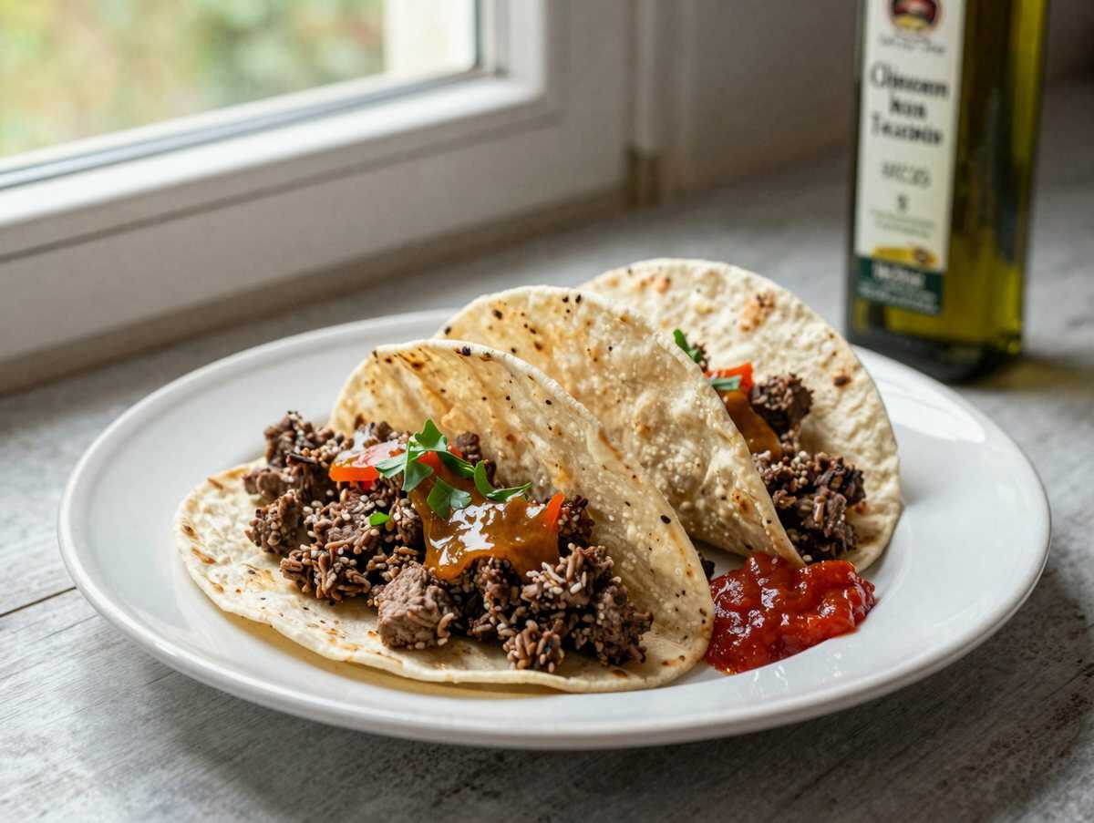 Würzige Hackfleisch-Tacos: Schnell, einfach und nach deinem Geschmack! – während der Zubereitung