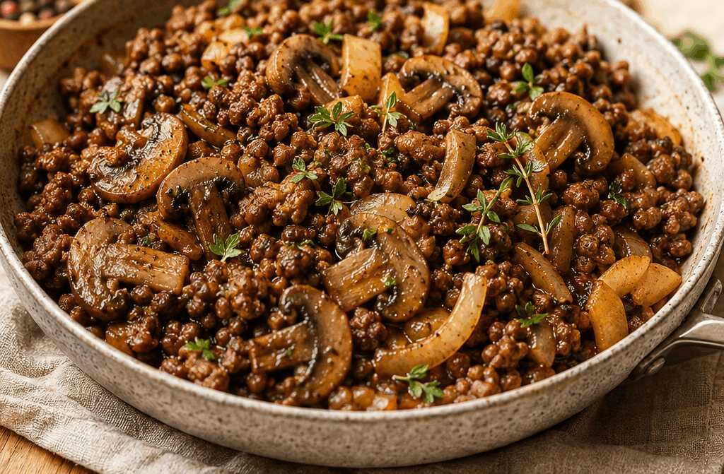 Würzige Keto-Hackfleischpfanne mit Worcestershire-Sauce – Dein neues Lieblingsrezept!