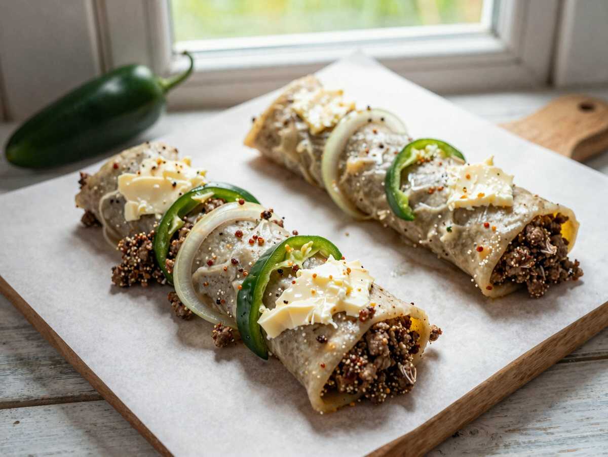Würziger Jalapeño-Popper-Hackbraten: Ein Köstliches Update für dein Lieblings-Soulfood! – während der Zubereitung