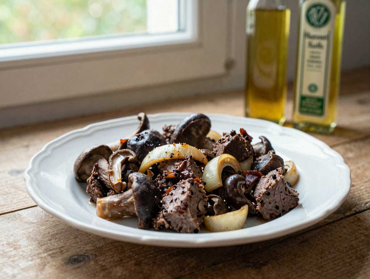 Würziger veganer Hackbraten: Ein Gaumenschmaus voller Geschmack! – während der Zubereitung