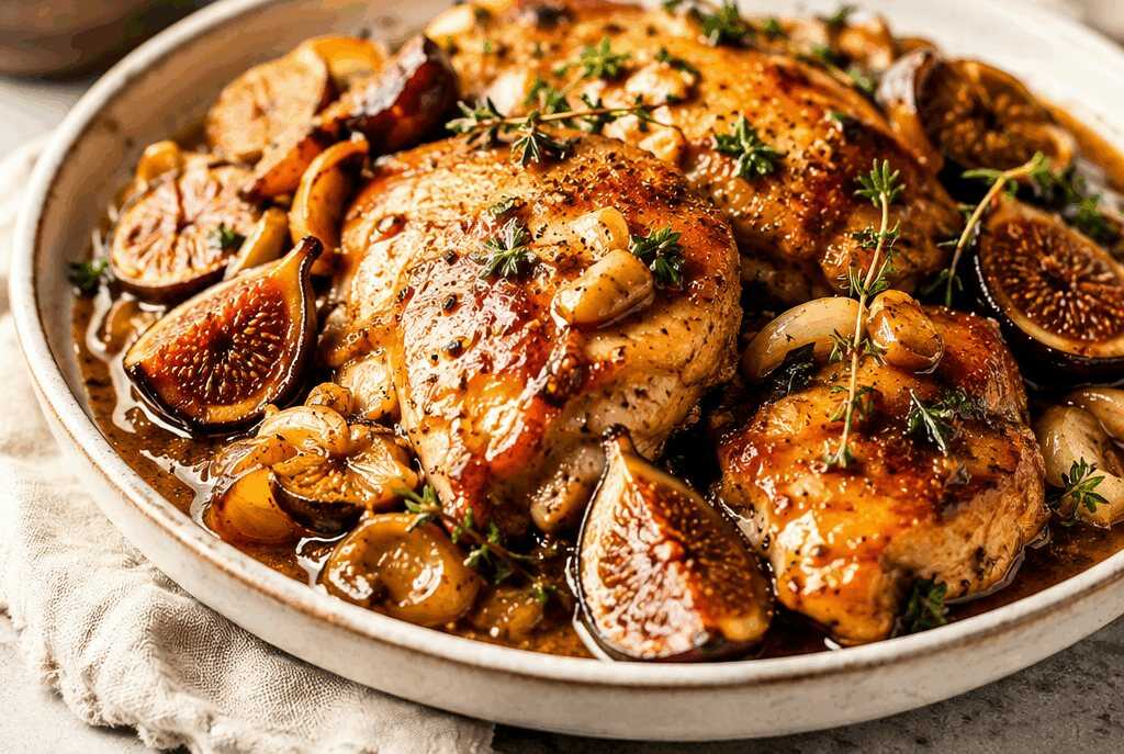 Würziges Essig-Hähnchen mit Feigen: Dein neuer Wochenhit!
