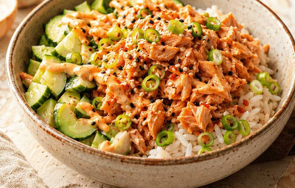 Würziges Lachs-Reis-Bowl-Rezept: Schnelle Geschmacks-Explosion!