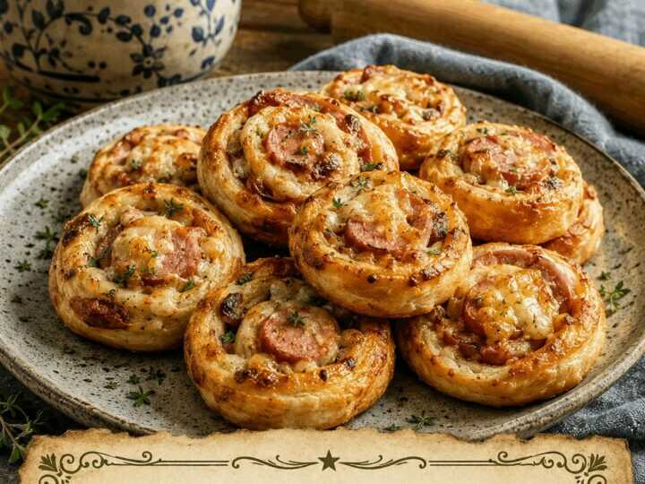 Wurstschnecken aus Pizzateig im Airfryer – schmeckt wie frittiert, mit einem Bruchteil vom Fett