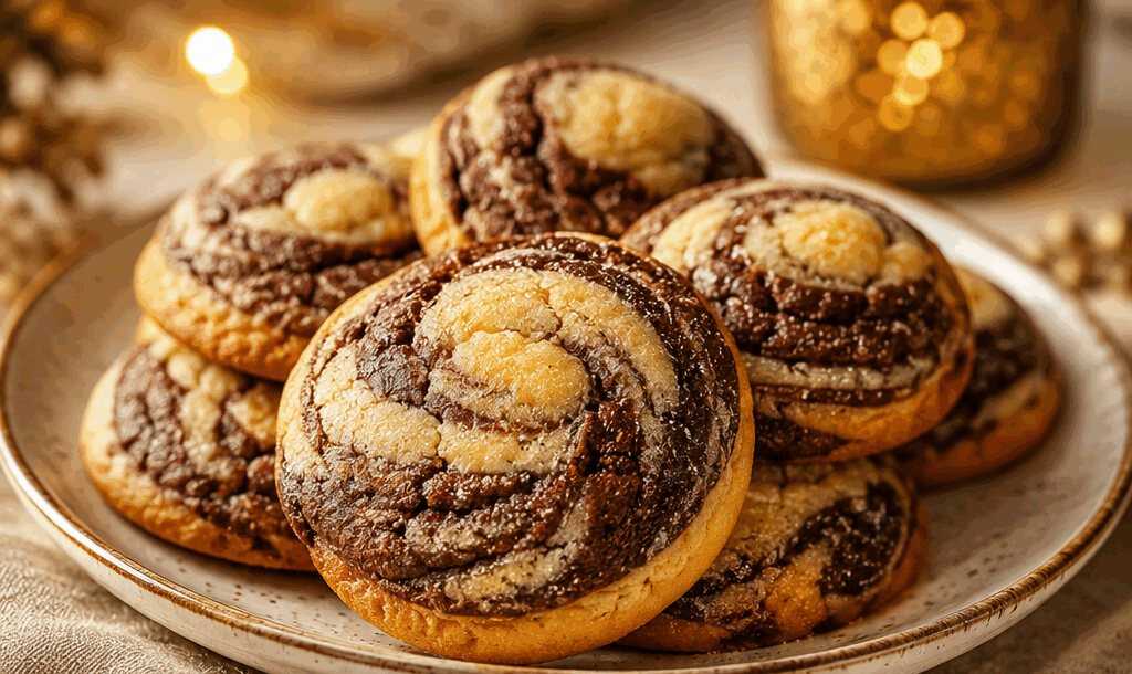 Zarte Marmorkekse, die auf der Zunge zergehen