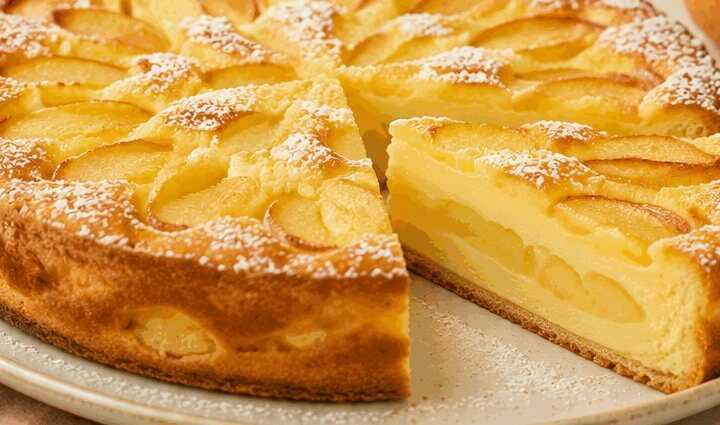 Zarter Vanillepudding-Apfelkuchen: Ein himmlischer Genuss für Zuhause!