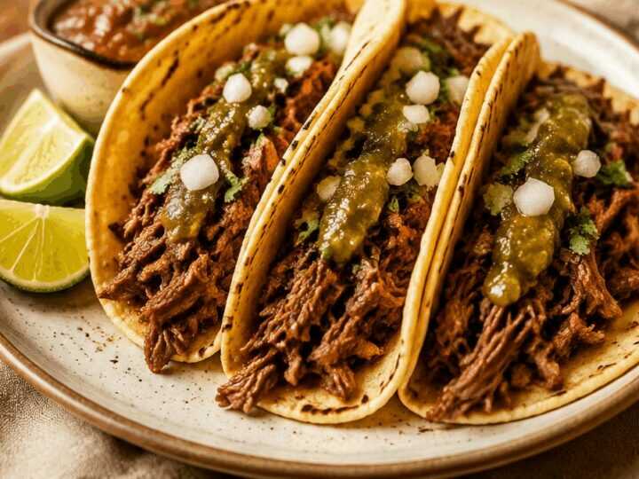 Zartes Barbacoa-Rindfleisch: Der ultimative Taco-Genuss für dein Zuhause!