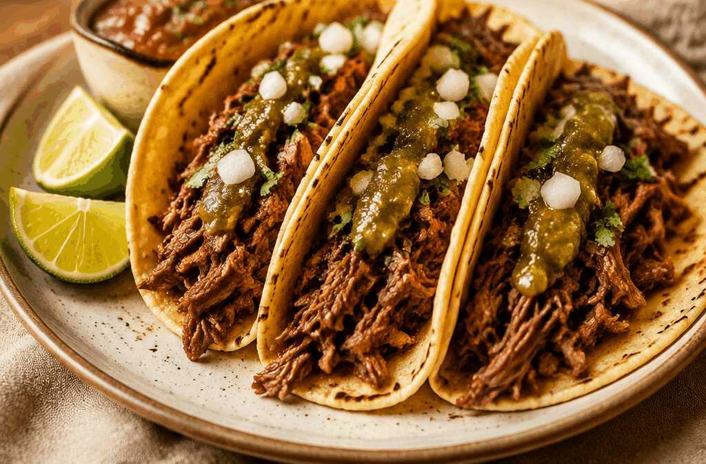 Zartes Barbacoa-Rindfleisch: Der ultimative Taco-Genuss für dein Zuhause!