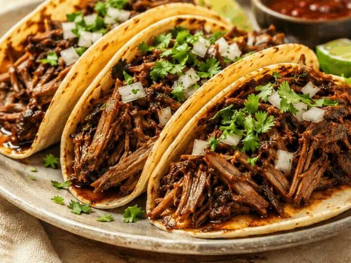 Zartestes Barbacoa-Rindfleisch aus dem Crockpot: Ein Genuss für unwiderstehliche Tacos!