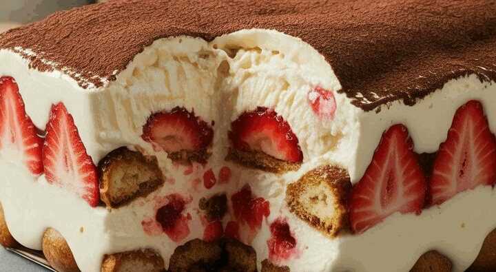 Zauber Dessert, Erdbeer Tiramisu in 5 bis 10 Minuten