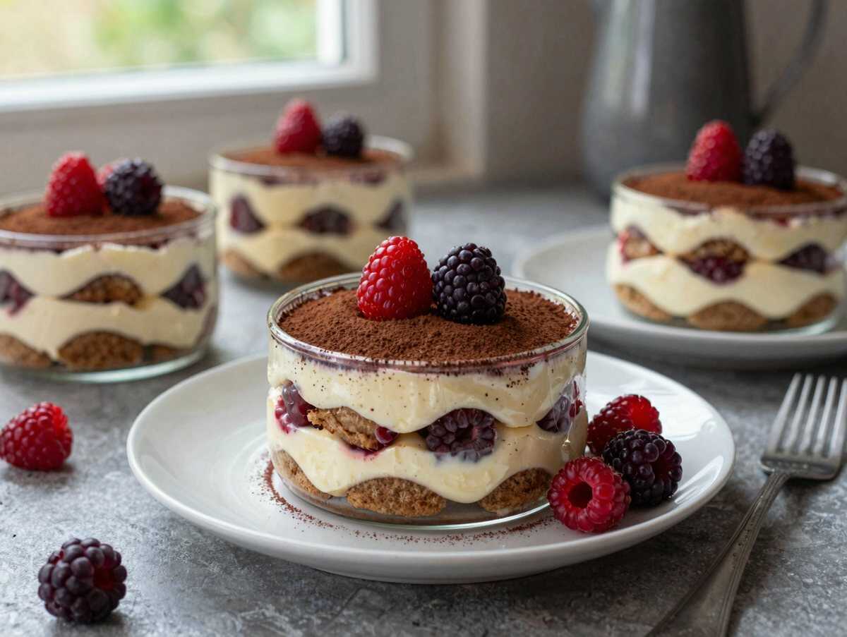 Zauber Dessert, Erdbeer Tiramisu in 5 bis 10 Minuten – während der Zubereitung