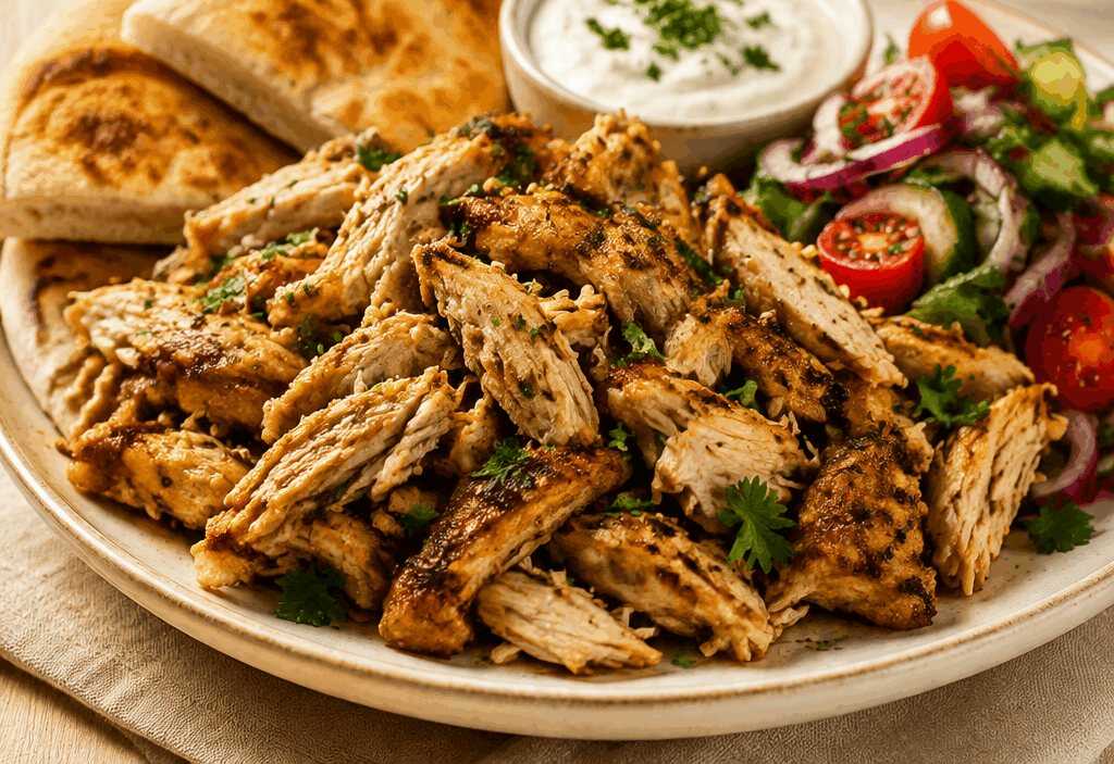 Zauberhaftes Slow Cooker Hähnchen-Shawarma: Mühelose Festmahlzeiten entdecken!