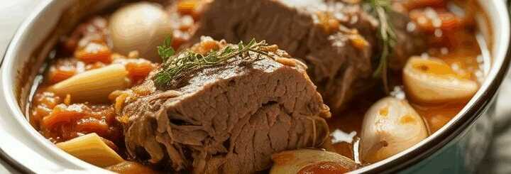 Zergeht im Mund, Italienischer Schmorbraten mit Knoblauch