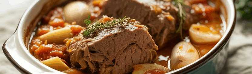 Zergeht im Mund, Italienischer Schmorbraten mit Knoblauch