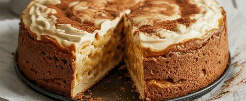 Zimtschnecken Käsekuchen mit 450 g Quark & in 30 Minuten zubereitet – so sieht es fertig aus