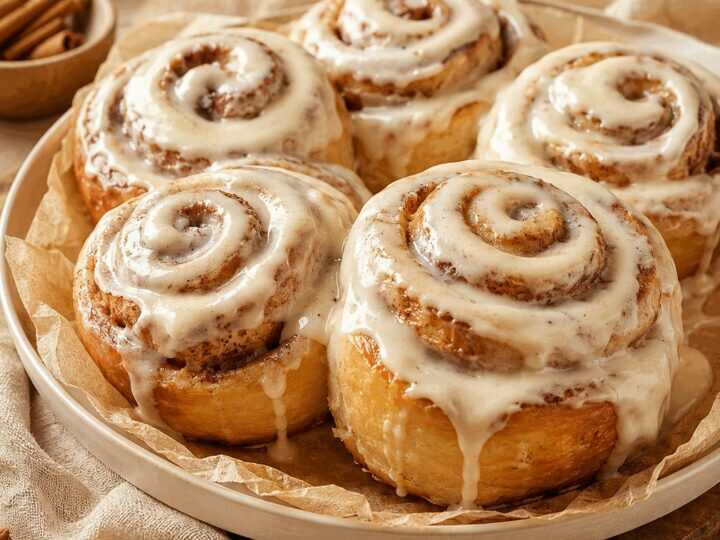 Zimtschnecken mit unwiderstehlichem Frischkäse-Frosting: Ein Genuss, den du nicht verpassen solltest!