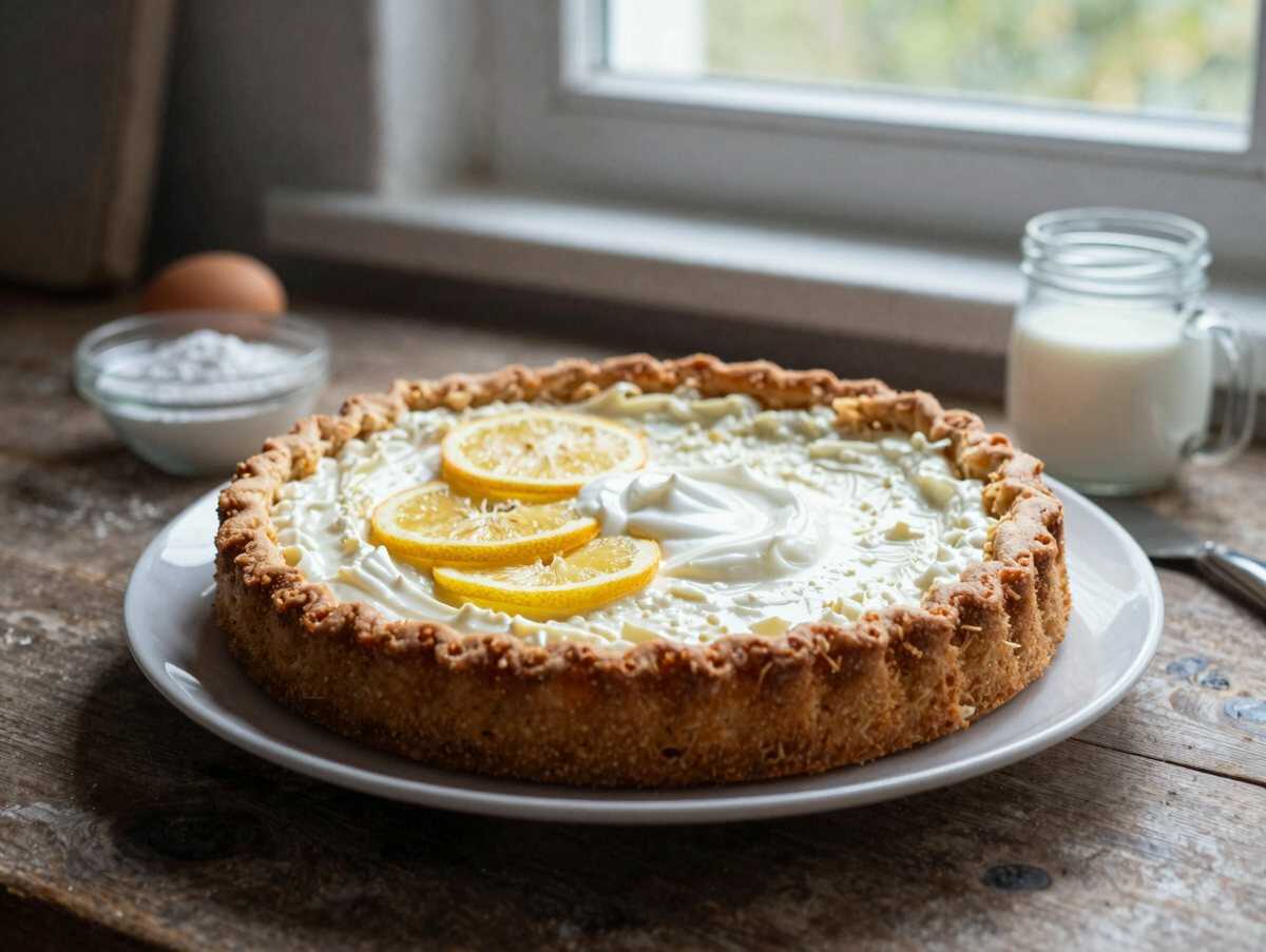 Zitronen Joghurt Torte mit 700 g Magerquark ohne Schnickschnack! – während der Zubereitung