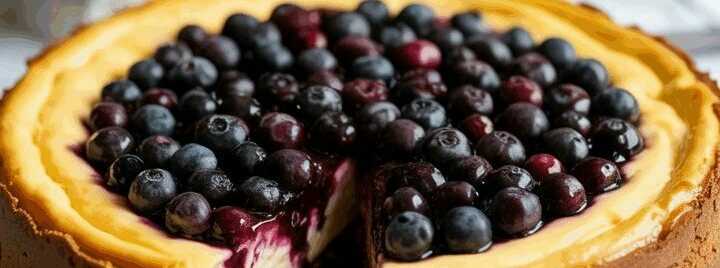 Zitronen Käsekuchen mit Heidelbeeren, Sie brauchen 300g Kekse