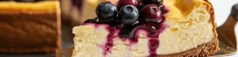 Zitronen Käsekuchen mit Heidelbeeren, Sie brauchen 300g Kekse – so sieht es fertig aus