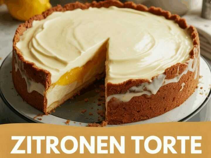 Zitronen Torte mit 650 g Joghurt ohne Backen