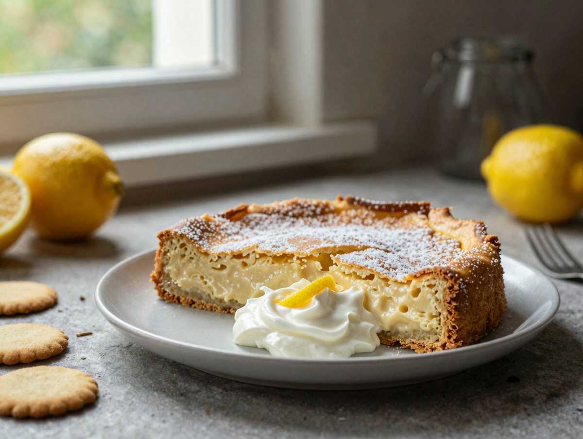 Zitronen Torte mit 650 g Joghurt ohne Backen – während der Zubereitung