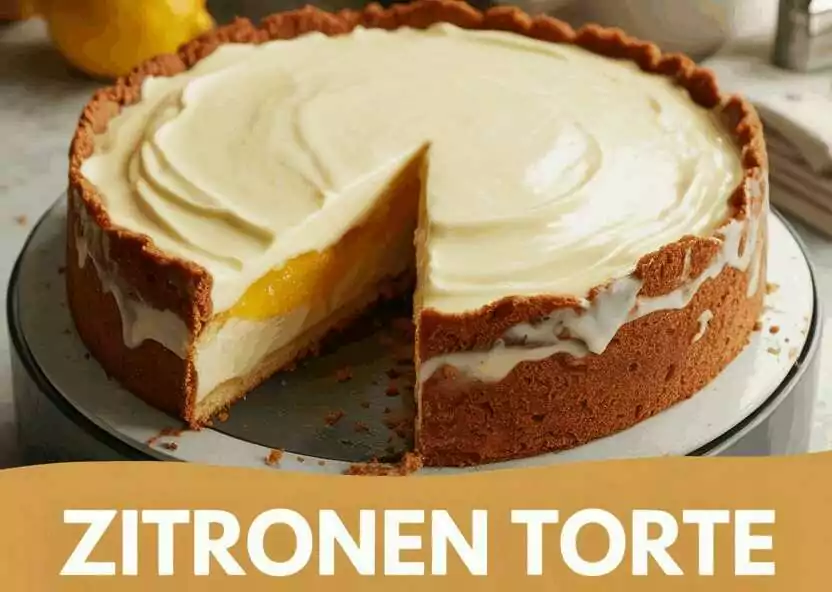 Zitronen Torte mit 650 g Joghurt ohne Backen